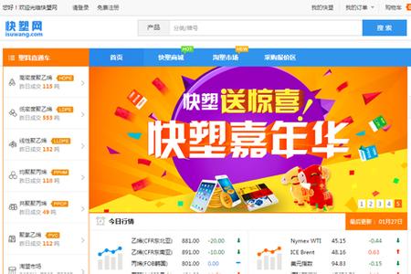 橡塑行業B2B交易平臺“快塑網”